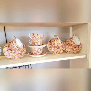 Vintage Colclough chintz tea cups and saucers